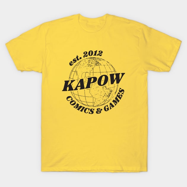 Kapow Global - Black T-Shirt by TDW27